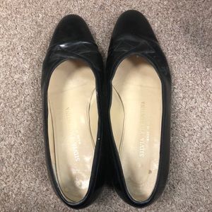 Black Vintage Vinyl Leather Heels